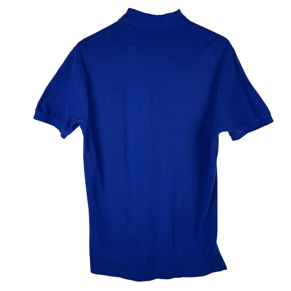 Polo Ralph Lauren Mesh Short Sleeve Polo Shirt Mens M Blue Lime Green Polo Pony - Picture 5 of 6